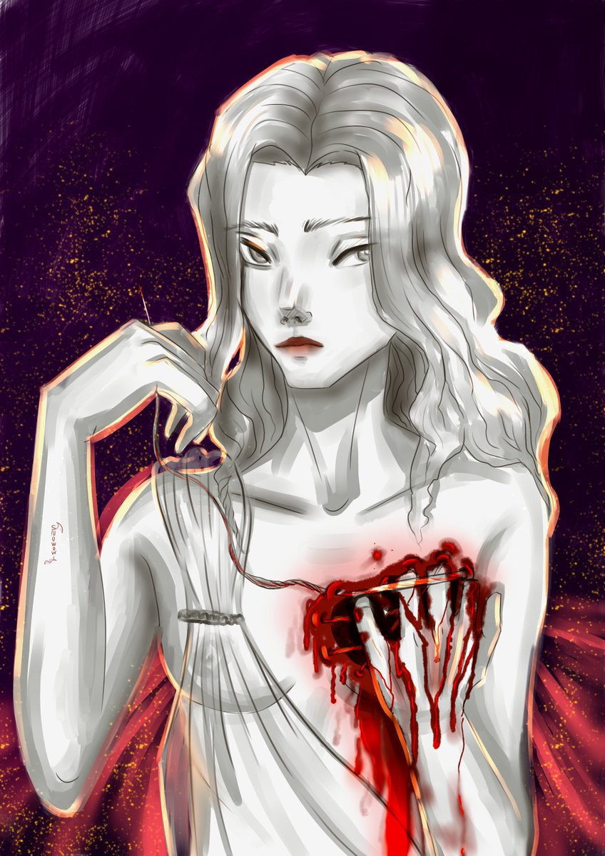 You look into my eyes, and there is emptiness in them. And only the heart is alive, even though it is broken.

#artistsontwitter #art #DigitalArtist