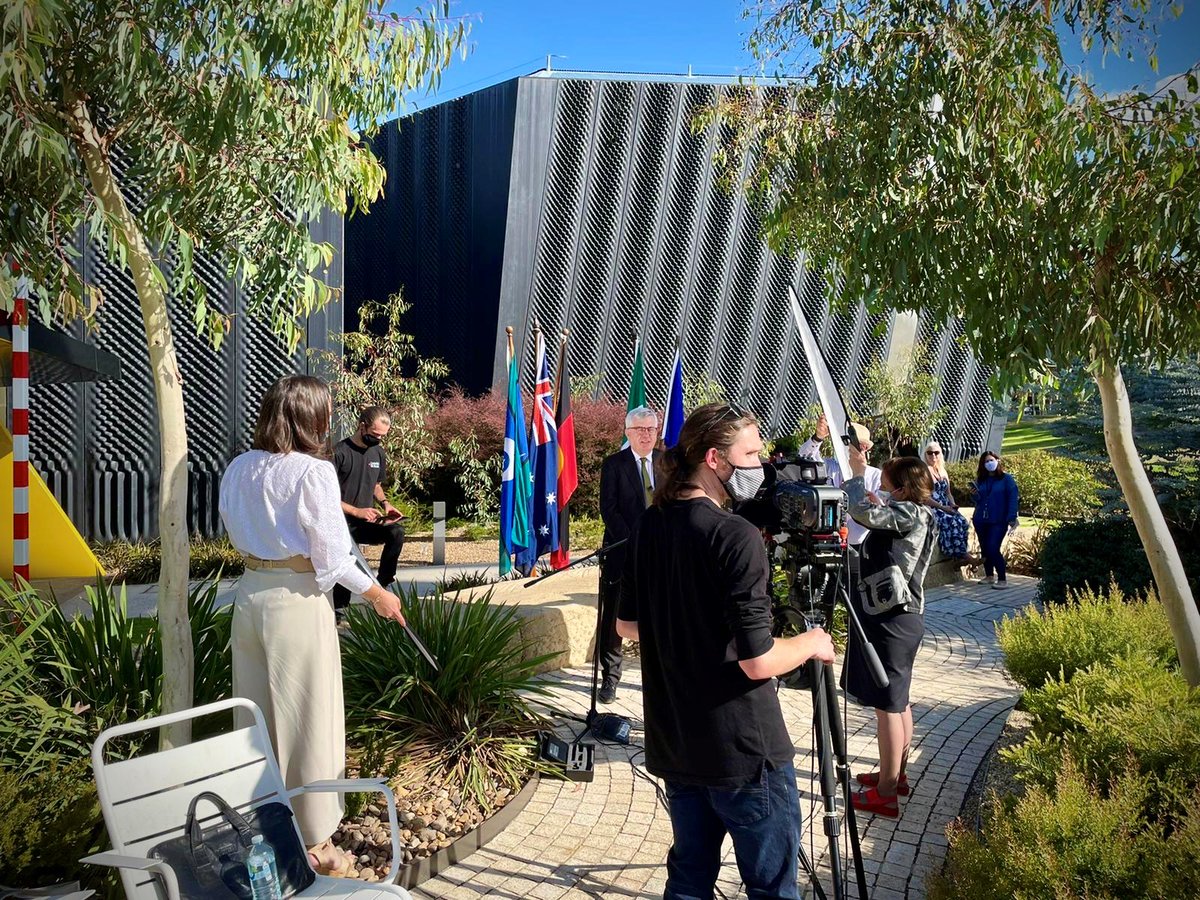 Only six days to #StPatricksDay <a href="/irlembaustralia/">IrlEmbassyAustralia</a> our Virtual St Patrick's Day Reception 2022 is under production &amp; will go live on 17 March, 10 am AEDT.

📽️Here is a sneak peek from behind the scenes <a href="/nma/">National Museum of Australia</a> 

🇮🇪☘️<a href="/dfatirl/">Irish Foreign Ministry</a> <a href="/GlobalIrish/">Global Irish ☘</a> <a href="/newcaststudios/">Newcast Studios</a>