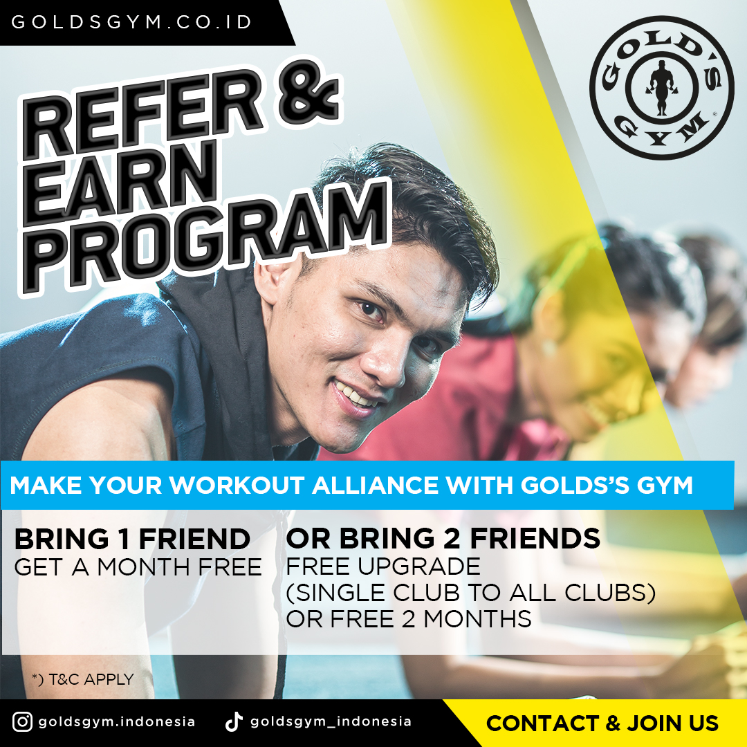 Mau gratis ngegym atau free upgrade jadi all club? Bisa dong!
Ajak teman kalian join dan dapatkan promo menarik ini!
Promo berlaku sampai 31 Maret 2022, langsung klik link di bio untuk registrasi ya…
*Syarat dan ketentuan berlaku
#promo #promoindonesia #gratismembership #gratis