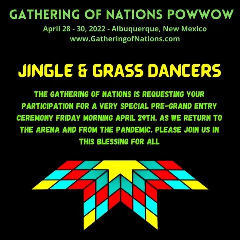 cassandrawj1111's tweet photo. Gathering of Nations Powwow. April 28-30, 2022. Albuquerque, NM. https://t.co/IShe7WOuE5
Message to Jingle and Grass Dancers
✨🙏🌎🙏✨
#GatheringofNations #Powwow #Albuquerque #NewMexico #NativeAmerican #Indigenous #jingledancer #grassdancer https://t.co/4Gt2iIDTBT