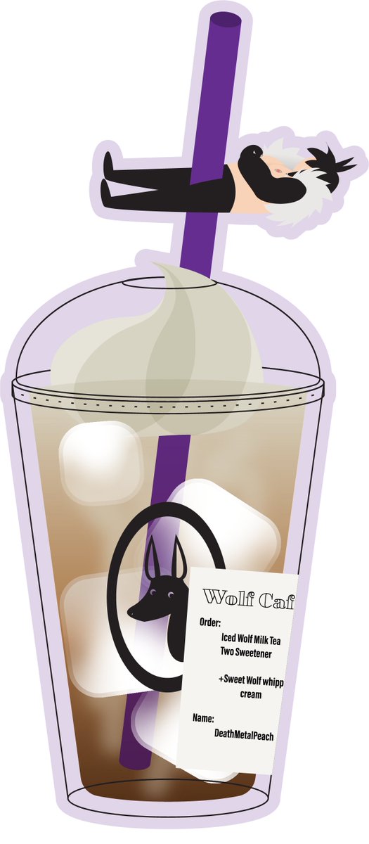 DeathPeac1's tweet photo. Papa Xale knows exactly how to make peaches order!!

#art #vtuber #icetea #fancydrink #xaleart #wolfmilk https://t.co/D8Kv8P7b35