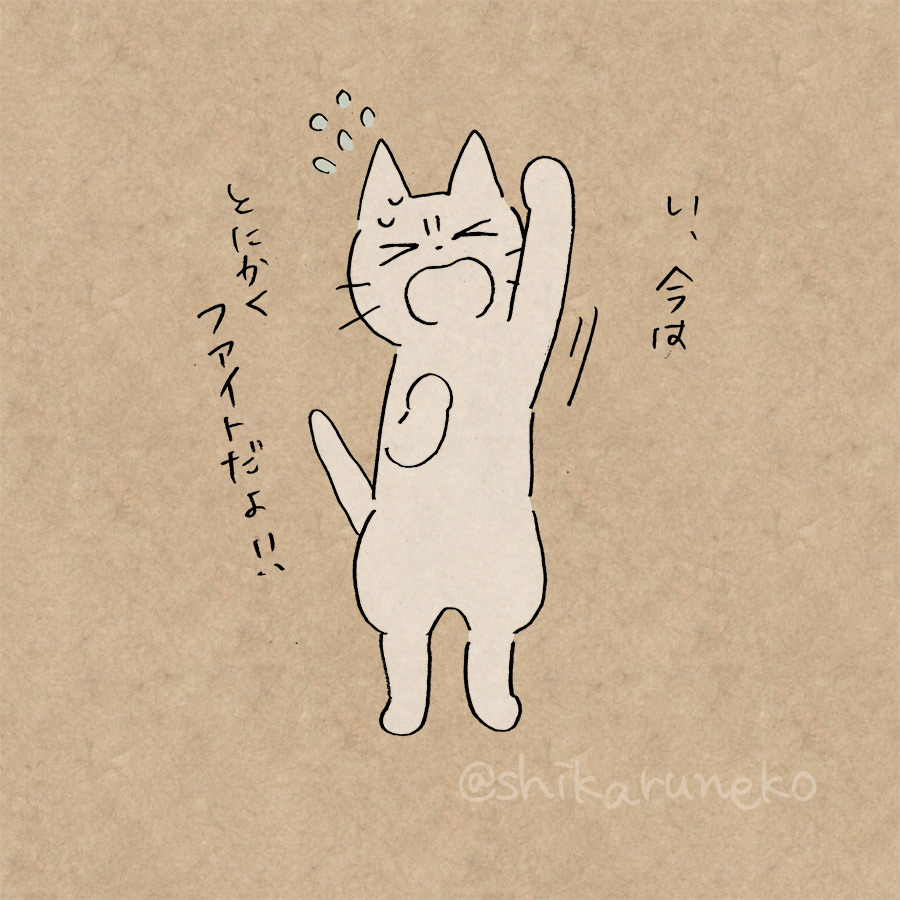 確定申告が終わってない人としかるねこ 