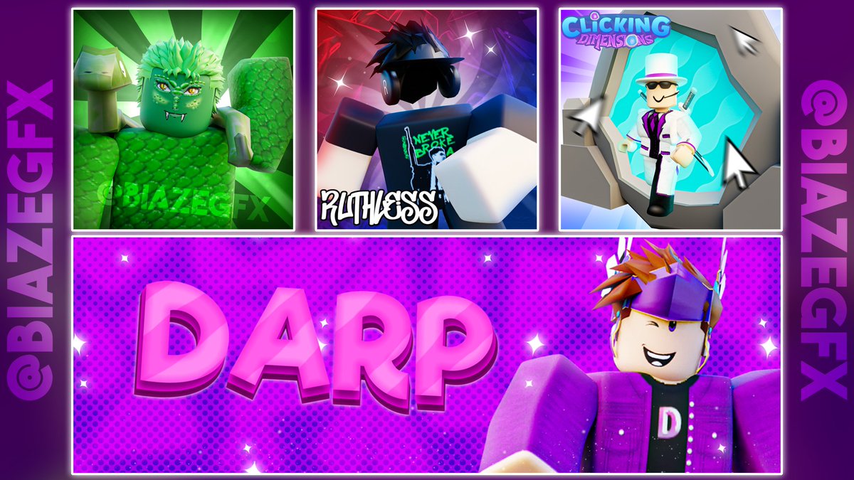 BIazeGFX's tweet photo. Some commissions I have done recently. Let me know what y'all think! 🎨

❤️ Likes and retweets appreciated! 🔄

#Roblox | #RobloxGFX | #RobloxArt | #RobloxDev https://t.co/zQfrT38Exe