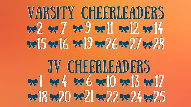 BrandeisHSCheer's tweet photo. Congratulations to our 2022-2023 Varsity and JV cheerleaders! Thank you to everyone that participated in tonight’s tryouts! GO BRONCOS!! https://t.co/9n8PFHGxMe