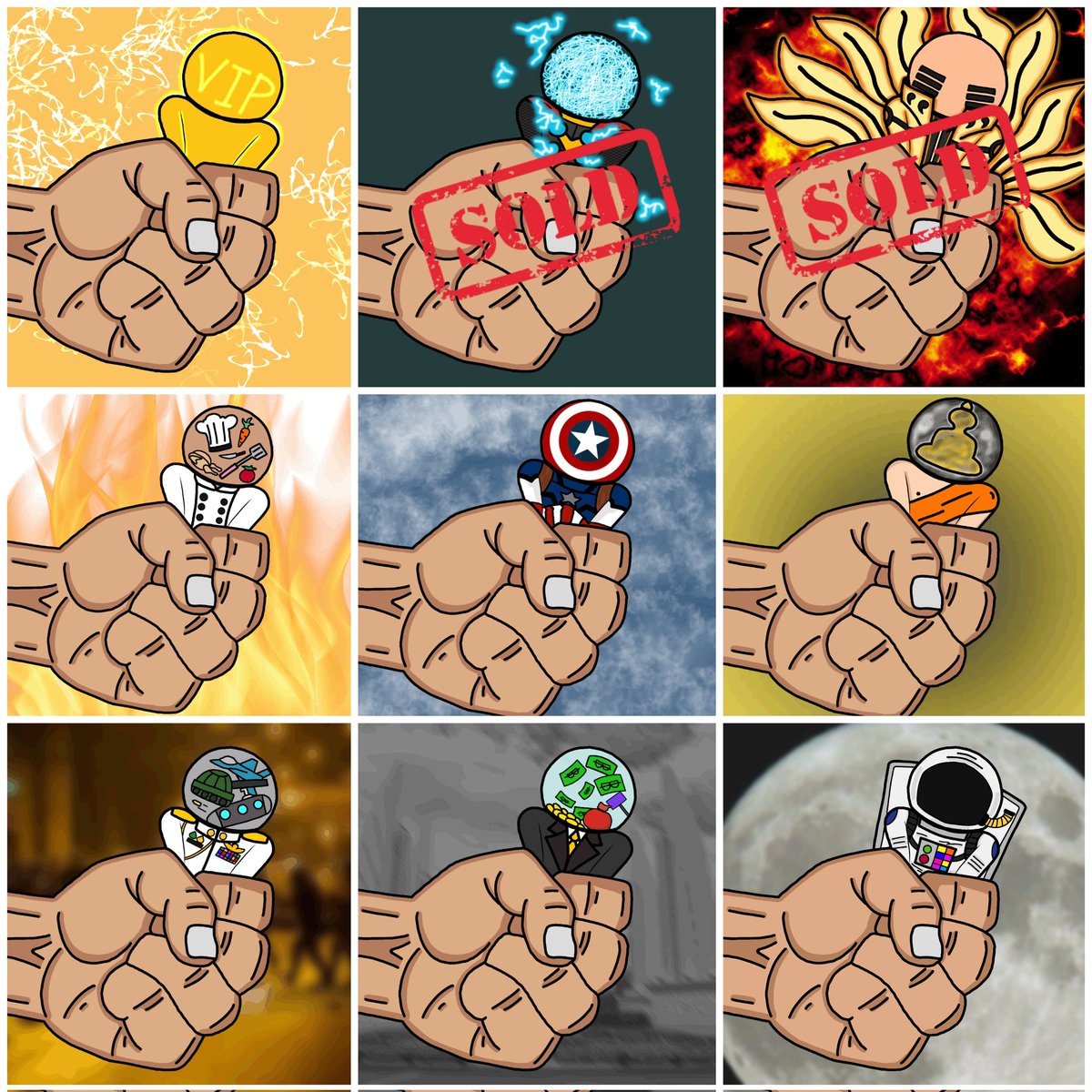 Hello, today I'm here to promote my collection.
 👏The big hand👏
 which will be divided into 3 levels
 ⭐ Failed 0.5 N
 ⭐⭐ Almost Successfully 1 N
 ⭐⭐⭐ Successfully escaped 1.5

 paras.id/collection/the…

#NFTdrop #nftcollector #nftartist #NFTCommunity #NFT #paras