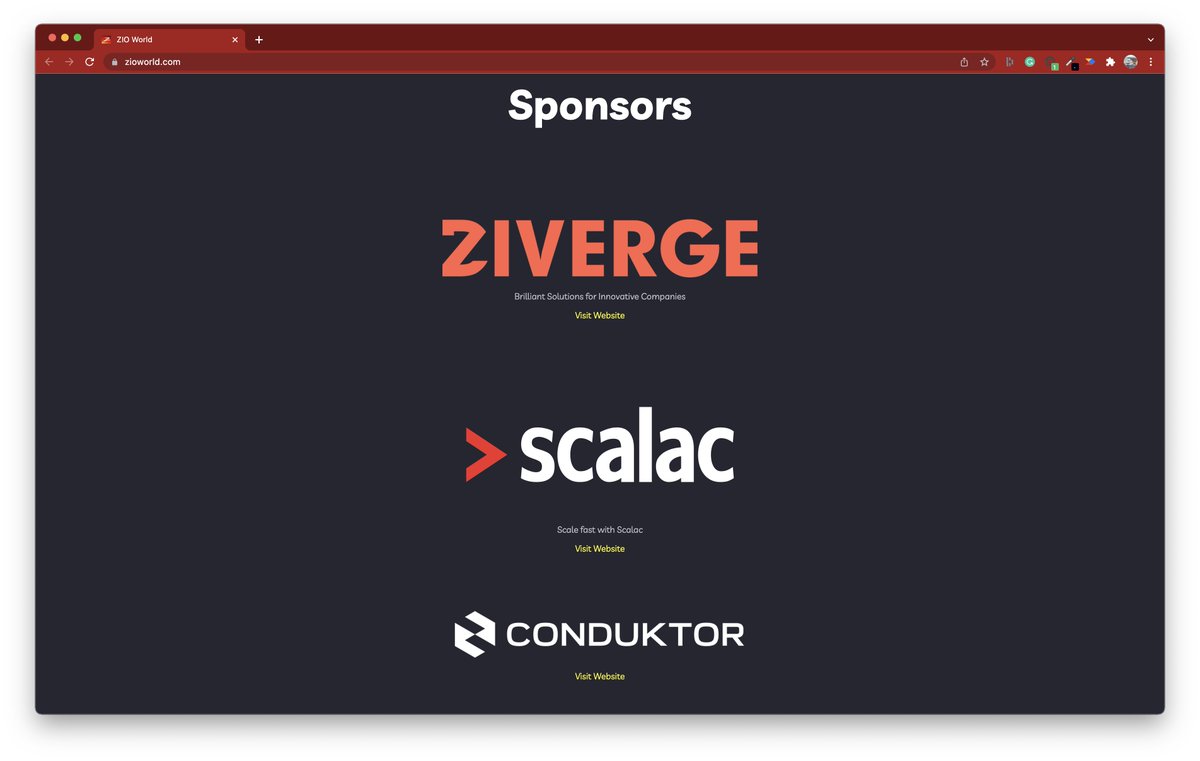 guizmaii's tweet photo. My company, @getconduktor, is sponsoring ZIO World! 

We're also (small, for now) ZIO contributors!
We contributed (at least) to: zio-kafka, Caliban, ZIO, zio-http 🙂

🎉🔥🚀💪❤️ https://t.co/HlUBb2cHGf