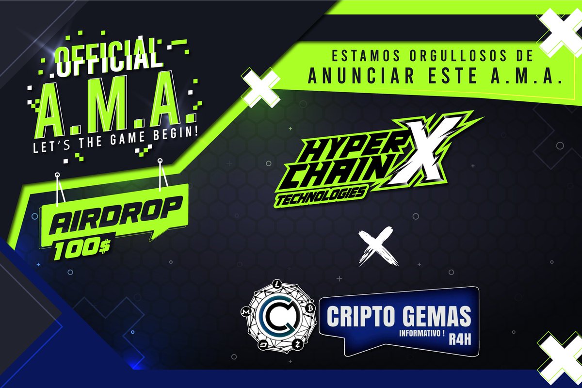HyperXHispano's tweet photo. 🔝AMA con HyperChainX📌

 ⏰Viernes 11 de Marzo a las 17h UTC

 ▪️Ubicación: https://t.co/R4Hqr0LA5c

🌐Web:https://t.co/3fZscJY6TW
🌐Twitter:https://t.co/TRbWIg3IOl
🌐Telegram:https://t.co/jFgb5tA3PU

Dejar preguntas para el AMA: https://t.co/Mo2WSOfLnl
#AMA #cryptocurrency #NFT https://t.co/lm9pXJp9YU