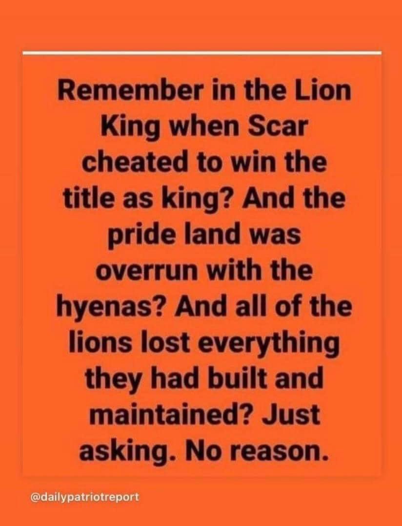 No_One_Al's tweet photo. My prayer to see The Lion King Live was not specific enough. https://t.co/dzZbz2XvwX