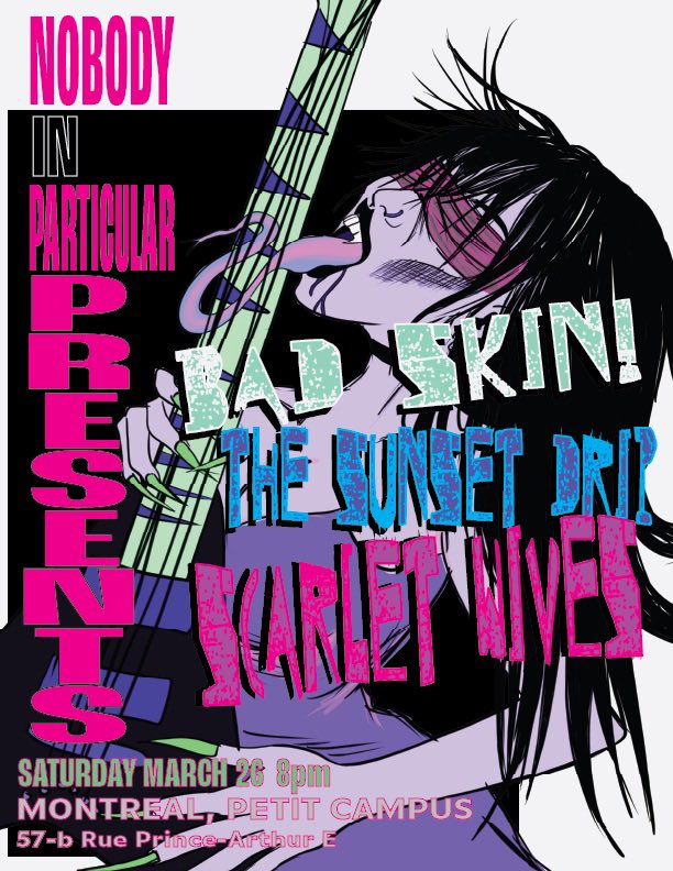 We’re back! 🖤😈🖤 March 26th at Petit Campus, be there or be ◼️ 
Poster by the lovely @cherrikoalaa 💓