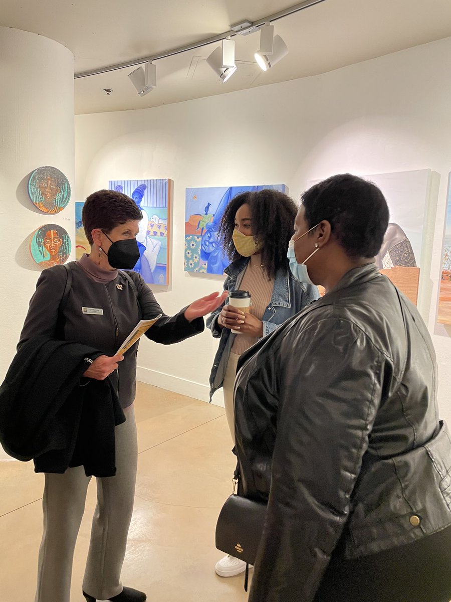 SFSUDECI's tweet photo. #SFState / #SFSU scholars.
The Black Woman Is God exhibit, curated by Karen Seneferu, opened on Thursday, 3/10/22, in the Associated Students Art Gallery.
Presented by the Black Unity Center (@blackunitysfsu), the exhibit runs through 4/6/22.
Visit https://t.co/JKtkNefbTh. https://t.co/fZZ7mZzG1d
