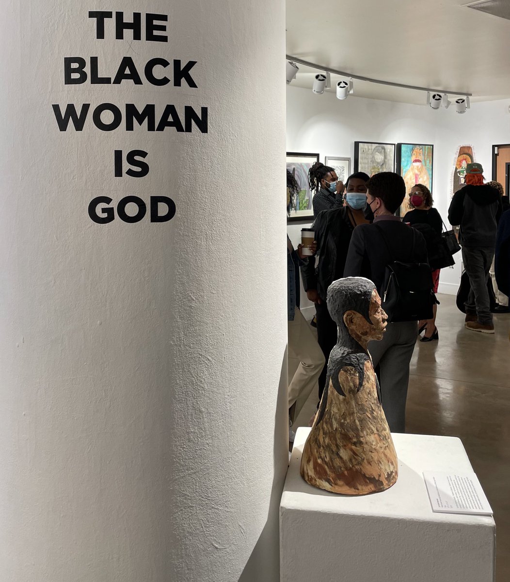 SFSUDECI's tweet photo. #SFState / #SFSU scholars.
The Black Woman Is God exhibit, curated by Karen Seneferu, opened on Thursday, 3/10/22, in the Associated Students Art Gallery.
Presented by the Black Unity Center (@blackunitysfsu), the exhibit runs through 4/6/22.
Visit https://t.co/JKtkNefbTh. https://t.co/fZZ7mZzG1d
