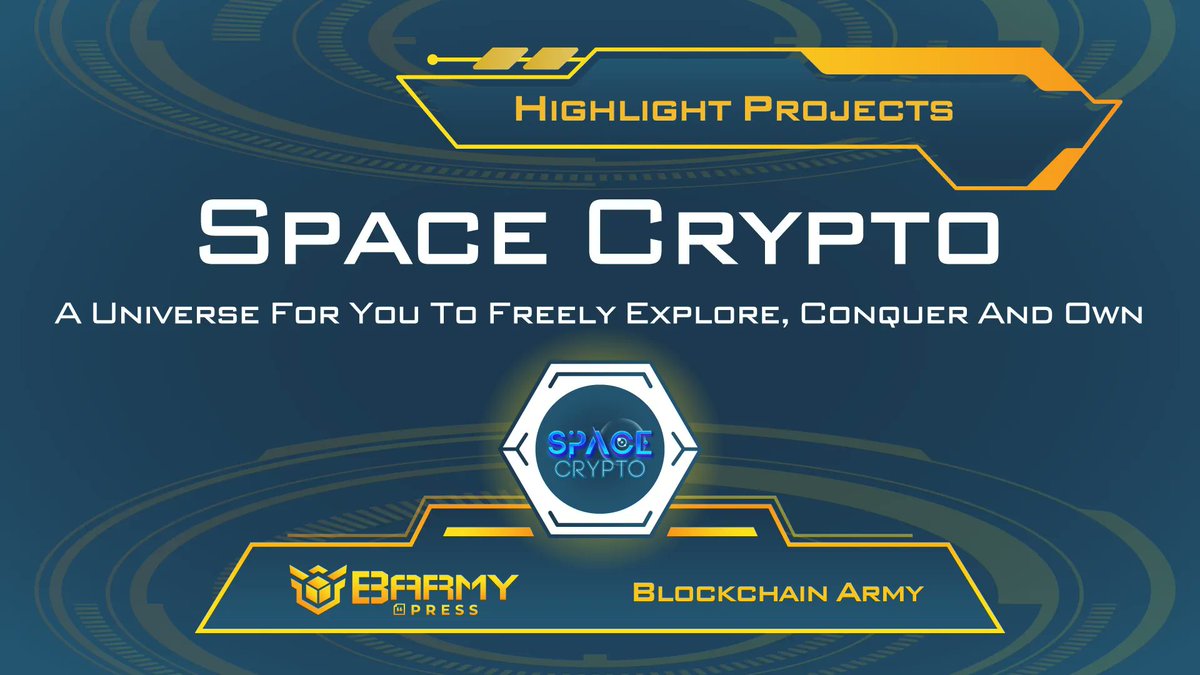 BARMYGROUP's tweet photo. .@SpaceCryptoGame - An Universe For You To Freely Explore, Conquer And Own

🥇 Since the IDO, #SpaceCrypto and its token $SPG has dominated lots of ranking boards 

✅ Wide range of spaceships
✅ Variable #NFTs to own

📌 Watch this video for more details: https://t.co/JYovPKQ8ca https://t.co/EkXcd6G0cn