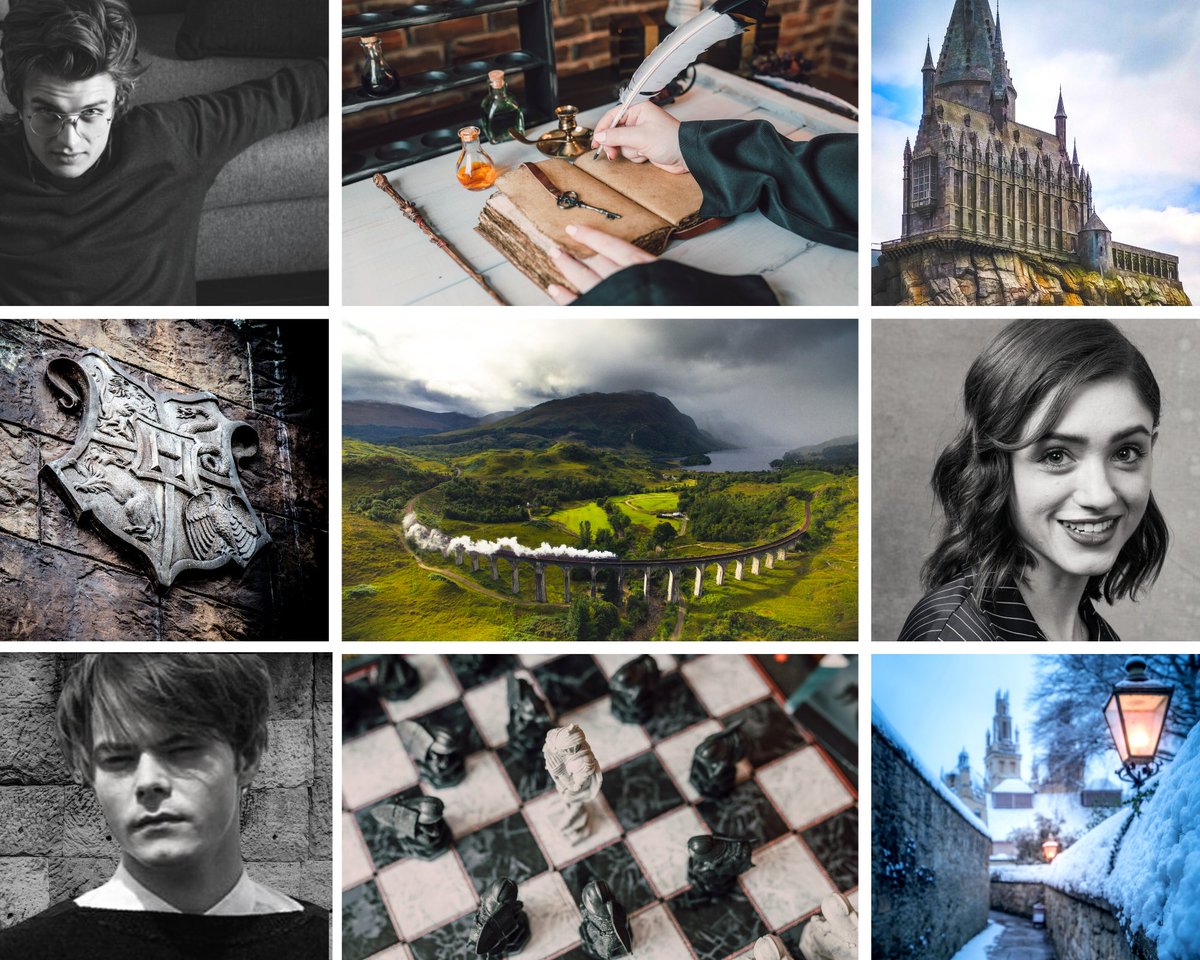 purpleyin's tweet photo. #MultiamoryMarch #MultiamoryMarch2022 + #polyshipweek22 prompt 'magic' - #Stoncy Harry Potter AU. https://t.co/FLi1VCj5qd
