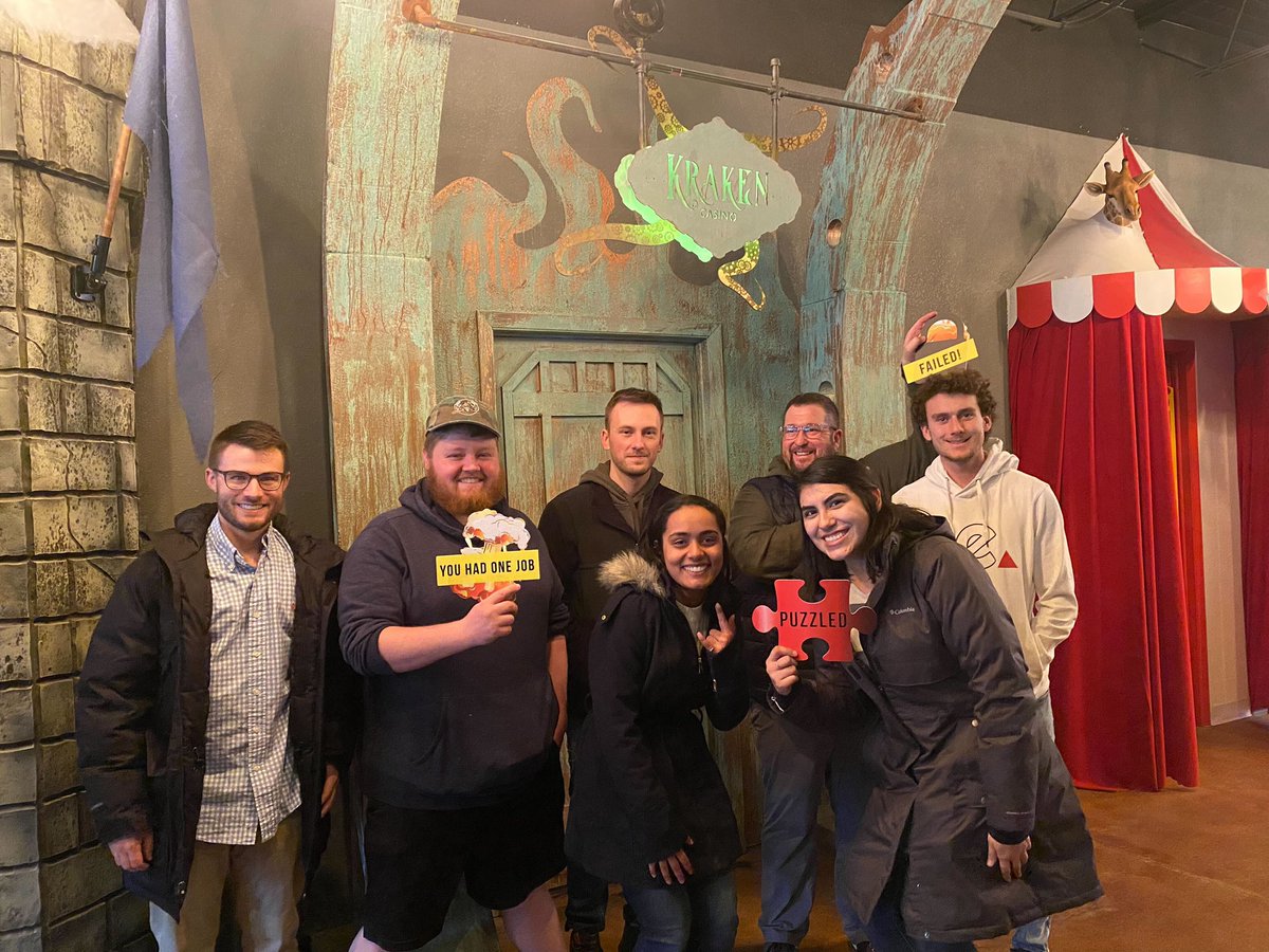 DKLab_LewisU's tweet photo. What an awesome #KRG outing!! It’s too bad we failed…#EscapeRoom https://t.co/Q4MIkxVqZr