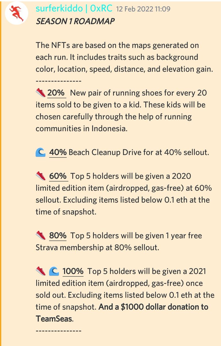 thenftcutie's tweet photo. I'm also gonna shill this one from a fellow Seabum Holder's new project. 

Meet OxRunners on Discord. Also for a great cause for helping every kid for a new running shoes. So awesome indeed. 

Want to share this cause the initiative is awesome too.

Kudos!

#NFT
#NFTCommunity https://t.co/KsW5mZGp75