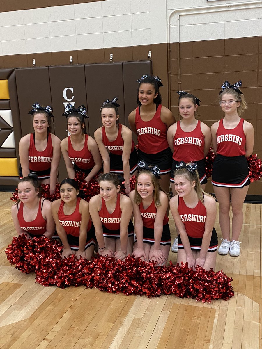 Pershing had the best Cheer Squad around. Bringing the hype every game. #PershingProud