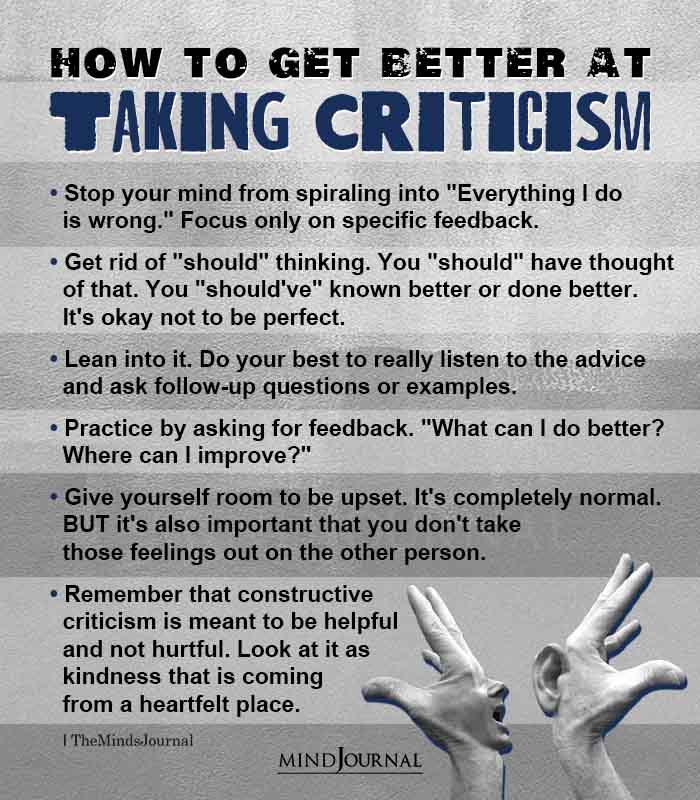 TheMindsJournal's tweet image. Constructive criticism is meant to be helpful and not hurtful. Take them as a feedback.

#mindsjournal #themindsjournal #hurt