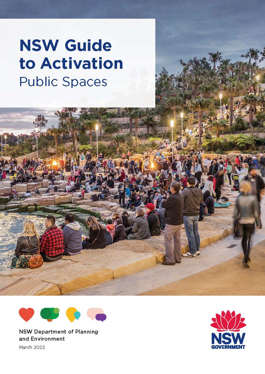 We were thrilled to collaborate with the @NSWDPE on the recently released guides for activating public spaces.

It provides case studies, options for governance and management, and models of funding and enabling infrastructure.

To read the guides, visit: bit.ly/3pZfR4H
