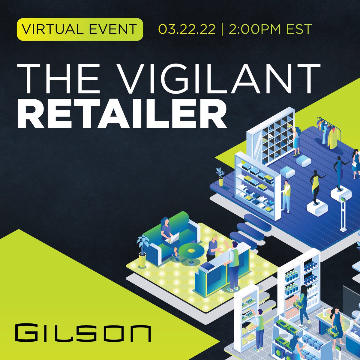 lenherstein's tweet photo. Join me for a FREE virtual event - "The Vigilant Retailer" - March 22 at 2pm Eastern, brought to you by the great folks @GilsonGraphics. My keynote will teach you to identify and fight complacency with vigilance. Register today at https://t.co/FSxjoBl6hC https://t.co/scthijb1Yo