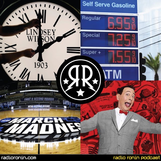 RadioRoninShow's tweet photo. IT’S RONIN TIME! What’s on the set list? Well — Chunga is a changed man, #DaylightSavingTime is upon us, Josh shares tips on selecting your #MarchMadness brackets and Gregg has a #SpringBreak movie recommendation for you! LISTEN NOW to #RadioRonin at https://t.co/uU4wsVYjFr! https://t.co/VHOACTiddZ