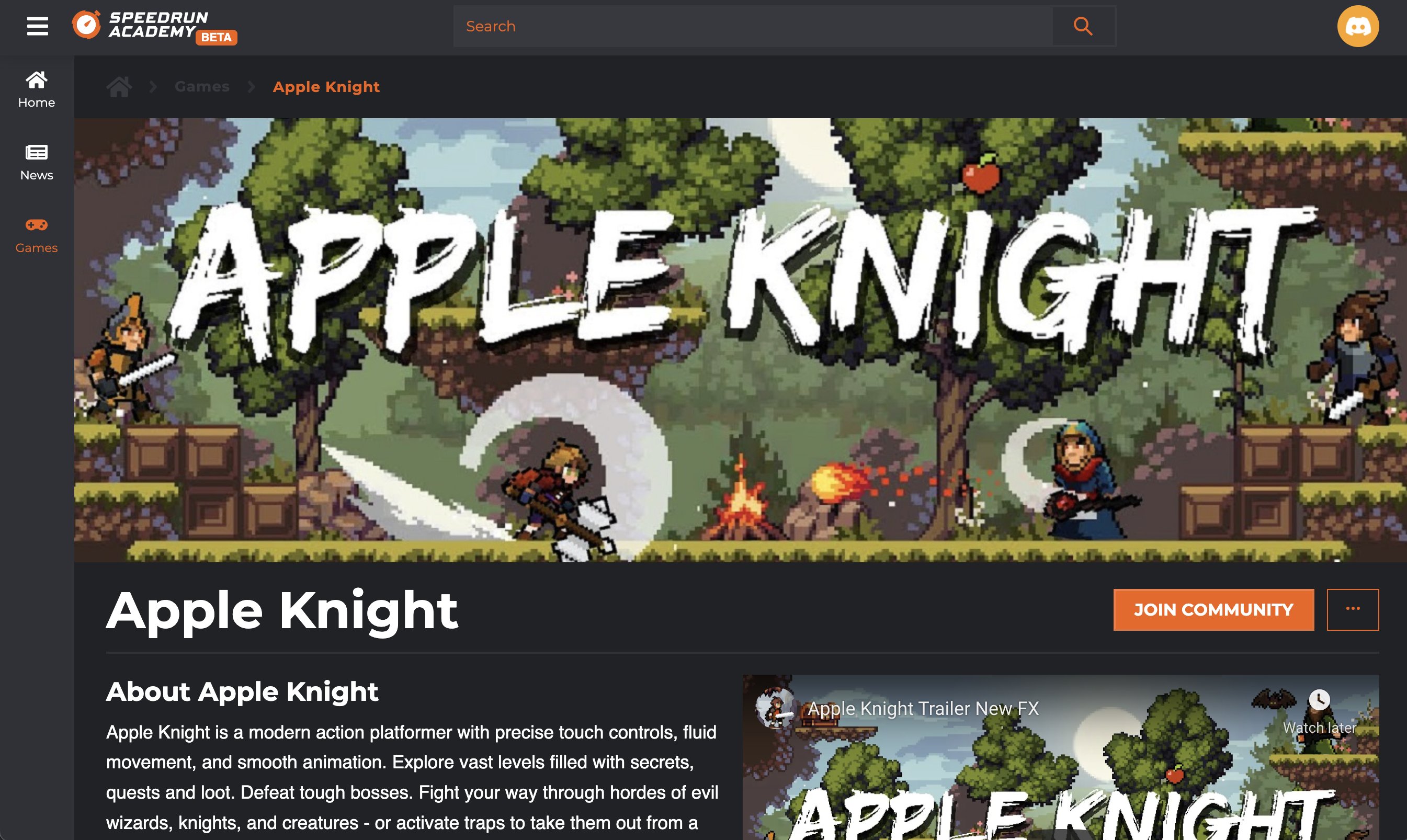 Speedrun Academy on X: Apple Knight has joined Speedrun Academy!   / X
