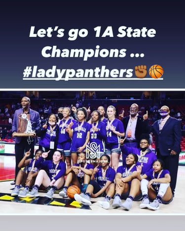 We could not be more proud of our Lady Panthers! Congrats on your incredible win tonight!!!🎉🏀💜🔥#1AStateChampions