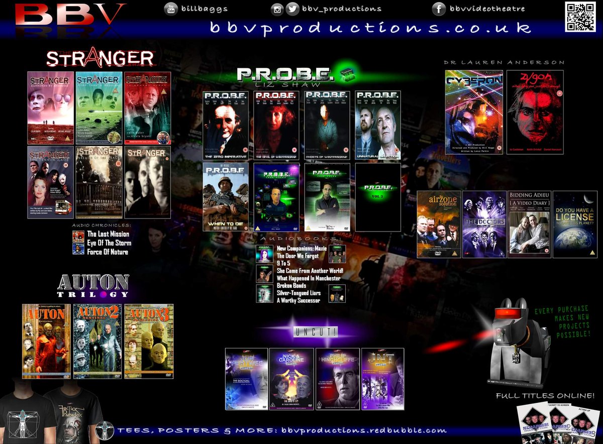 bbv_productions's tweet photo. Part of a exclusive flyer going to be released!
https://t.co/ajAy55zXeI
#BBV FactionParadox #PROBE #TheBrig #TheStranger #Hellscape #Zygon #Cyberon #LizShaw #AirzoneSolution #Auton https://t.co/N0QS7F7atV