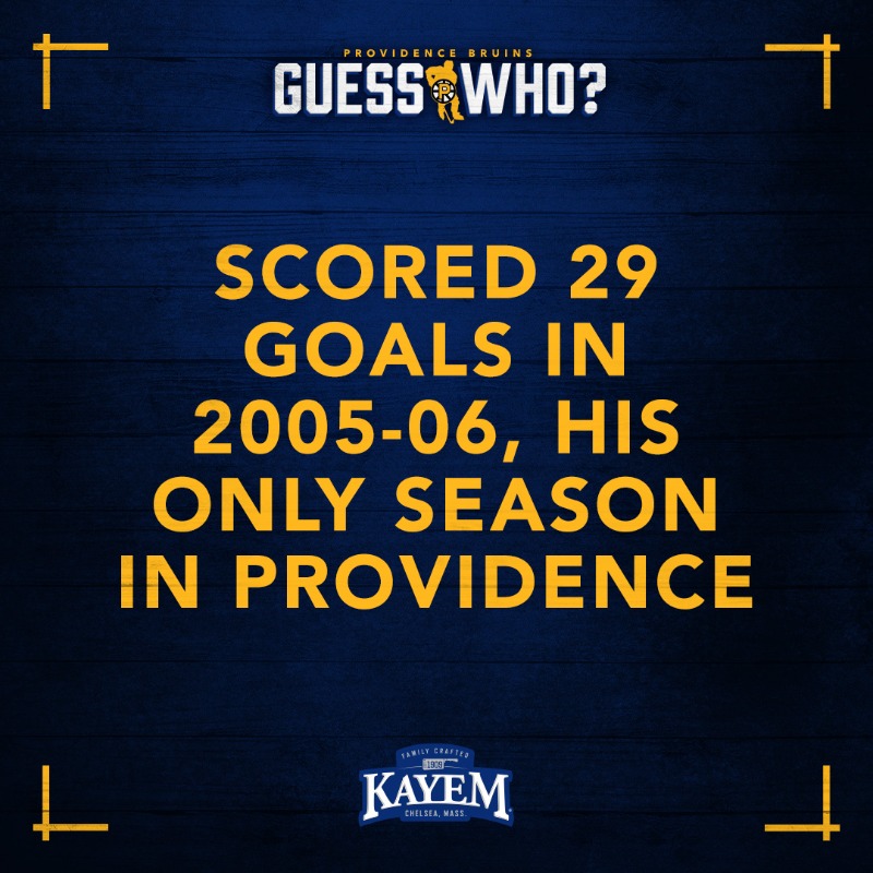AHLBruins's tweet photo. We've got a tough one for this week's #GuessWho, presented by @KayemBrand! See if you can guess this former #AHLBruins forward from the four provided clues.

Check your guess ➡️ https://t.co/F0LyLkgycO