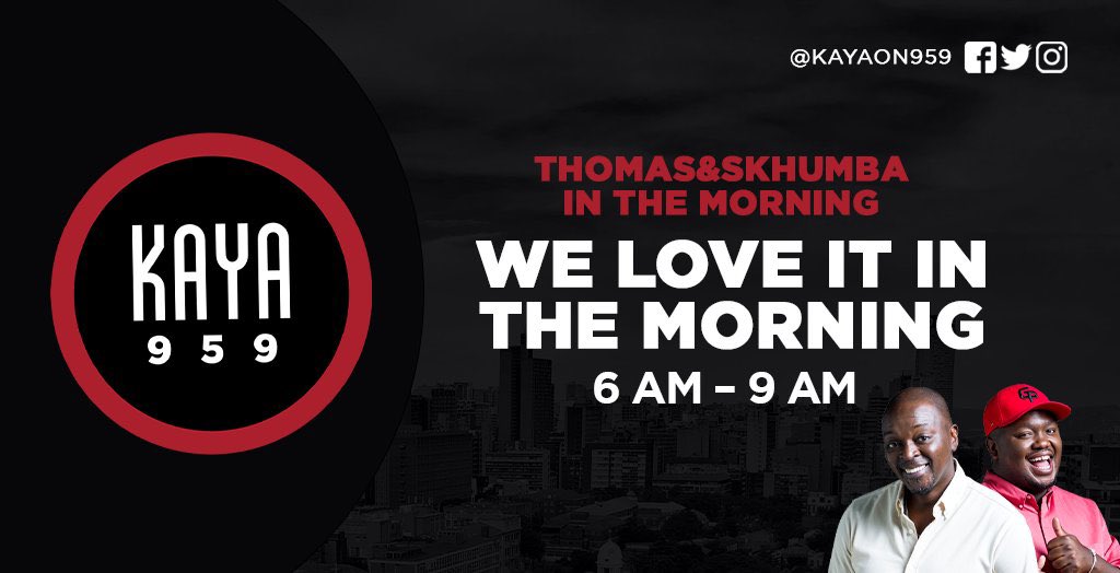 KayaON959's tweet photo. Dumelang on this Friday! #ThomasAndSkhumba https://t.co/oYIJobX7vO