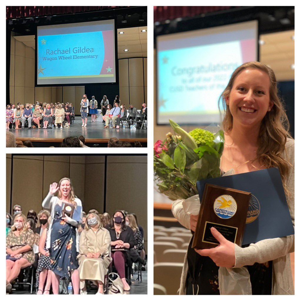 WWESGoMustangs's tweet photo. Congratulations, Mrs. Rachael Gildea, Wagon Wheel Elementary’s 2022 Teacher of the Year! 🎉🙌 https://t.co/i4gb6JHjFA