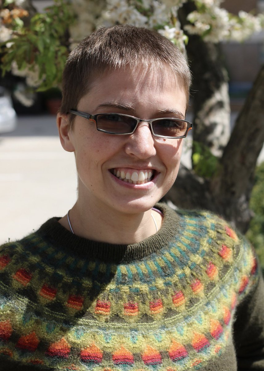 rachel_kurchin's tweet photo. Packing my favorite sweater I’ve ever knitted to wear to @Sabetta_’s @APSMeetings March Meeting talk next week because you gotta shoot your shot and I’m a scientist and knitter so this is mine. #bohus #apsmarch https://t.co/BAyAt3YovM