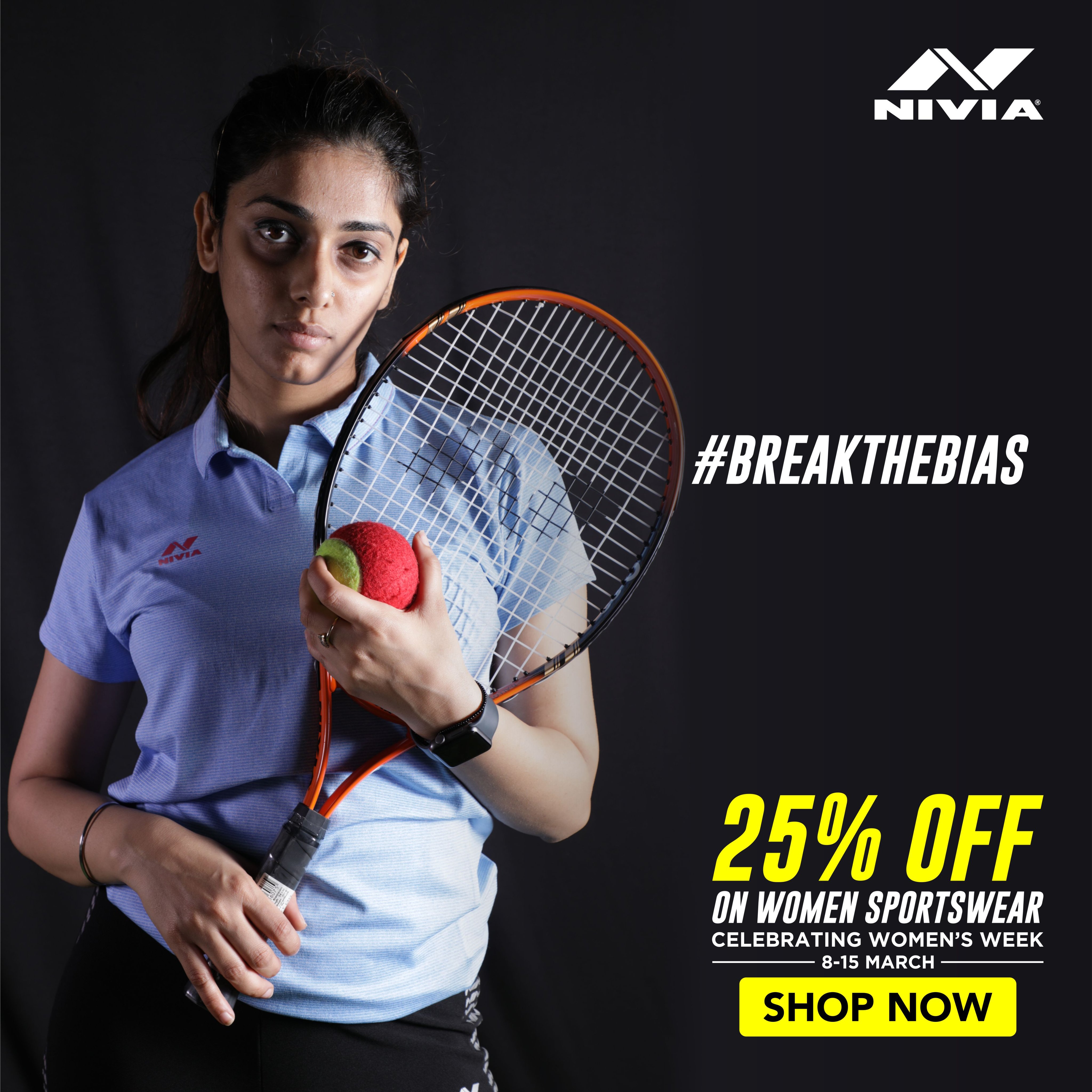 Nivia Sports on X Breakthebias Celebrating Women s Week Get 25 off on Nivia Women SportsWear at https t qO6KAfsNN4 Nivia NiviaSports stepoutplay https t fbLQiVAn7q X