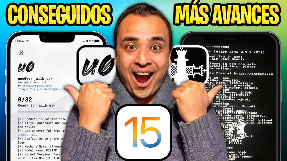 ProfeJuAntonio's tweet photo. 🔥 JUSTO LO QUE QUERÍA PARA EL PRIMER JAILBREAK DE #iOS15 💥
🎥 https://t.co/7XuZcxDXMy
🎉 Últimos logros obtenidos en #unc0ver y #Checkra1n ✨
🛠 ¿Consiguieron decirle adiós al tipo #rootlessJB⁉️
🚀 Se te acaban los días para instalar y esperar el #Jailbreak en #iOS 15.1 🚨 https://t.co/PKP76Mjvfl