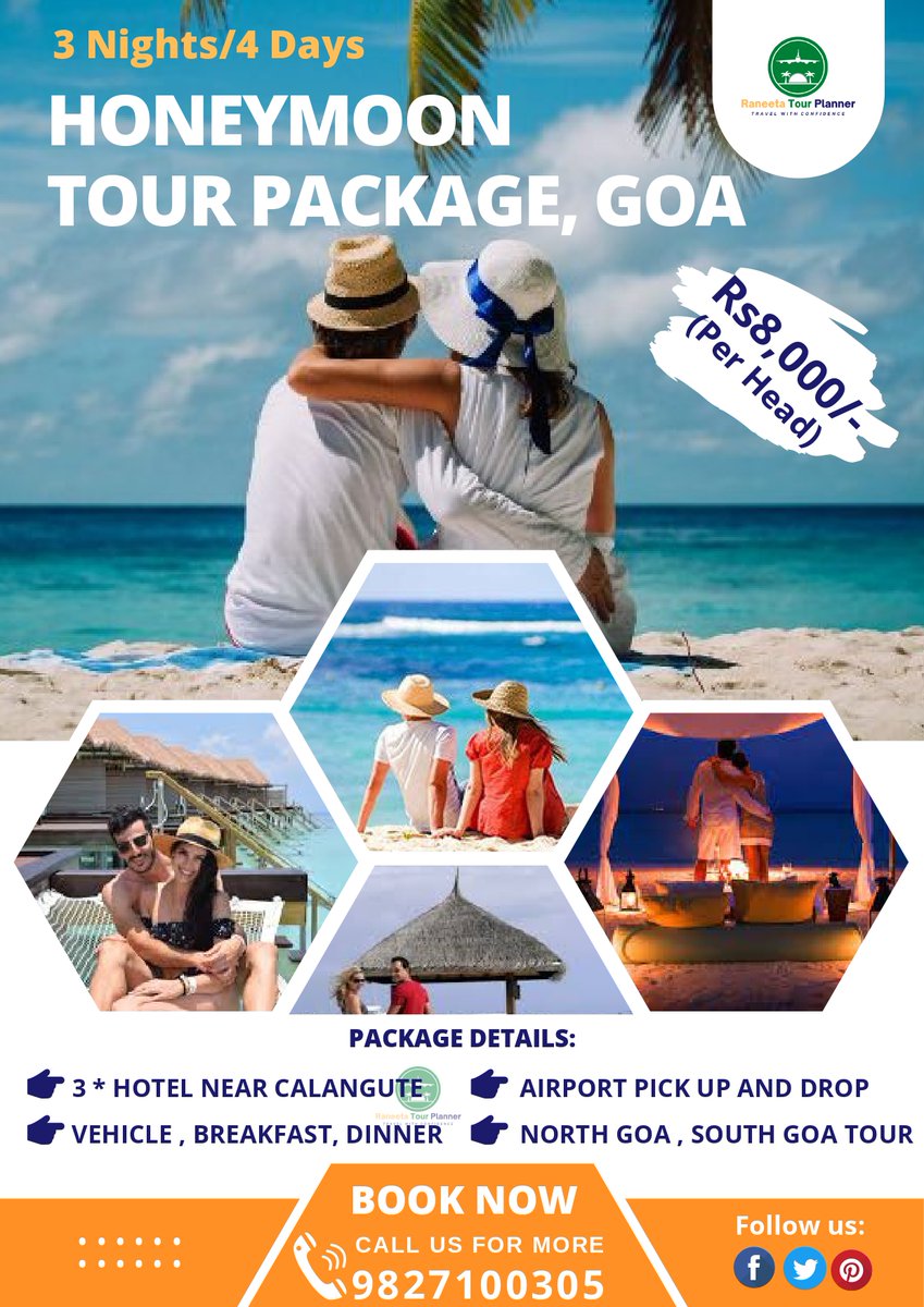 Raneeta Tour Planner - Best Travel Agency &amp; Tour Operators in Bhubaneswar, Odisha on #Google bit.ly/3tLCESJ
#honeymoontourpackages #goahoneymoontourpackages #goatour #domestictourpackages #goa #raneetatourplanner