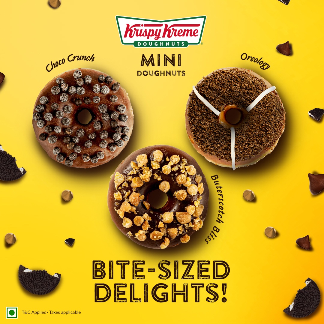 Bringing you bite sized delights that'll fill your heart with great joy! 

Try our exciting new doughnuts today. Walk in to your nearest Krispy Kreme and try our Oreology, Choco Crunch, and Butterscotch Bliss doughnuts today.

#krispykremedoughnuts #doughnutlover #doughnuttime