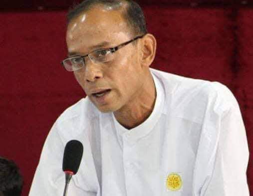 TheChindwin's tweet photo. One year after he was jailed on the day of the military coup on 01 February 2021, Ko Mya Aye was sentenced to two years by Myanmar’s military court at the prison on 10 March 2022. 

Photo/Viral via Wai Hnin Pwint Thon https://t.co/R1M8hFTjcP