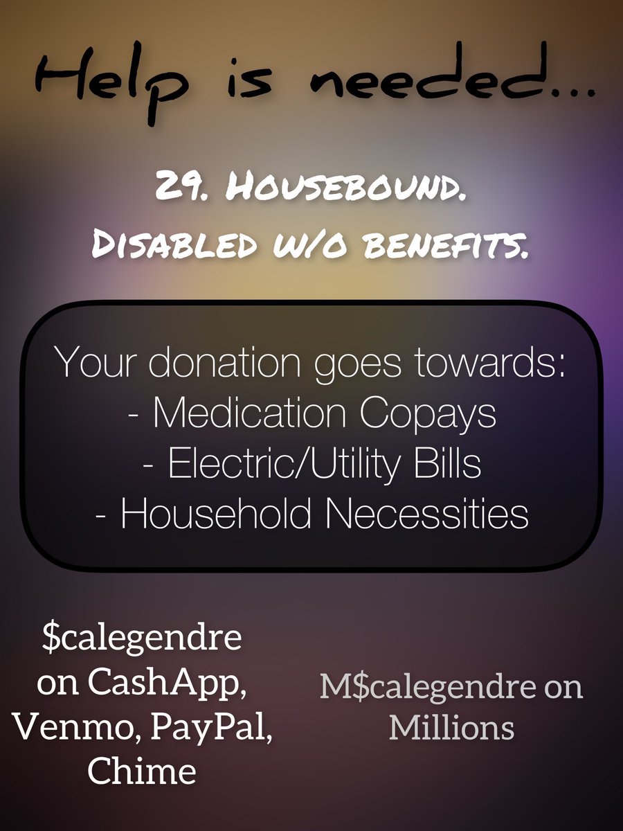 corylegendre's tweet image. Ok, bedtime y’all. ❤️☮️

#rununtilyouflygang strong 💪 
@BlazedRTs @sme_rt 
#SupportSmallStreamers #RentHelp #MutualAidRequest 
#ChronicCrowdfund #UBI #disabled #HumanityFirst #DisabilityCrowdFund #MutualAidTrain #MedicalMutualAid #MedicalDebt #twitch #twitchaffiliate