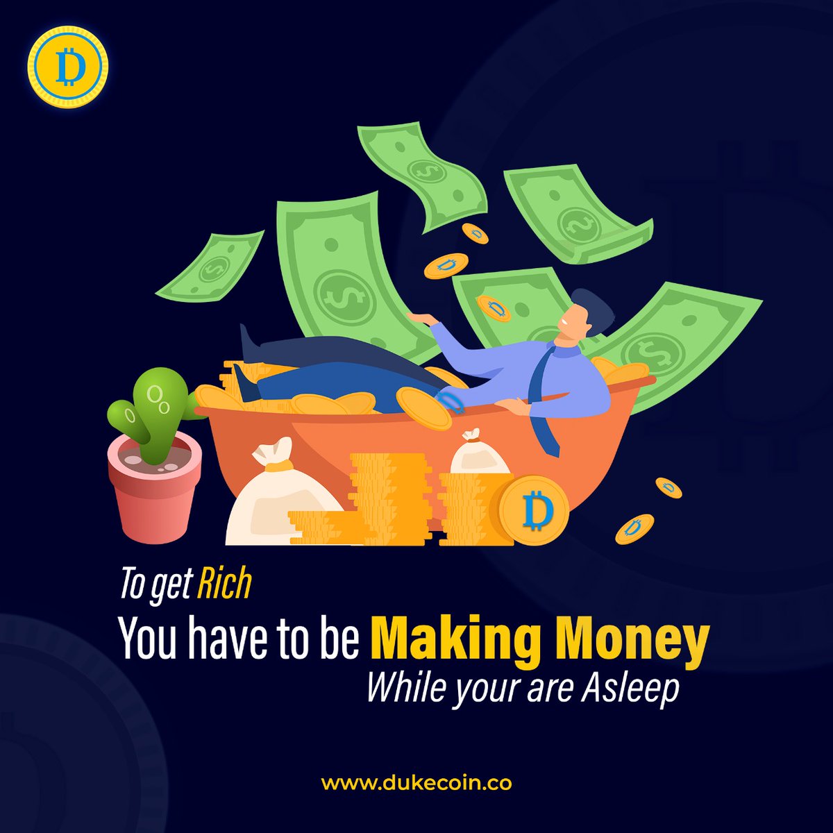 If you invest nothing
The reward is worth little.
.
.
#Dukecoin #DKC #investing