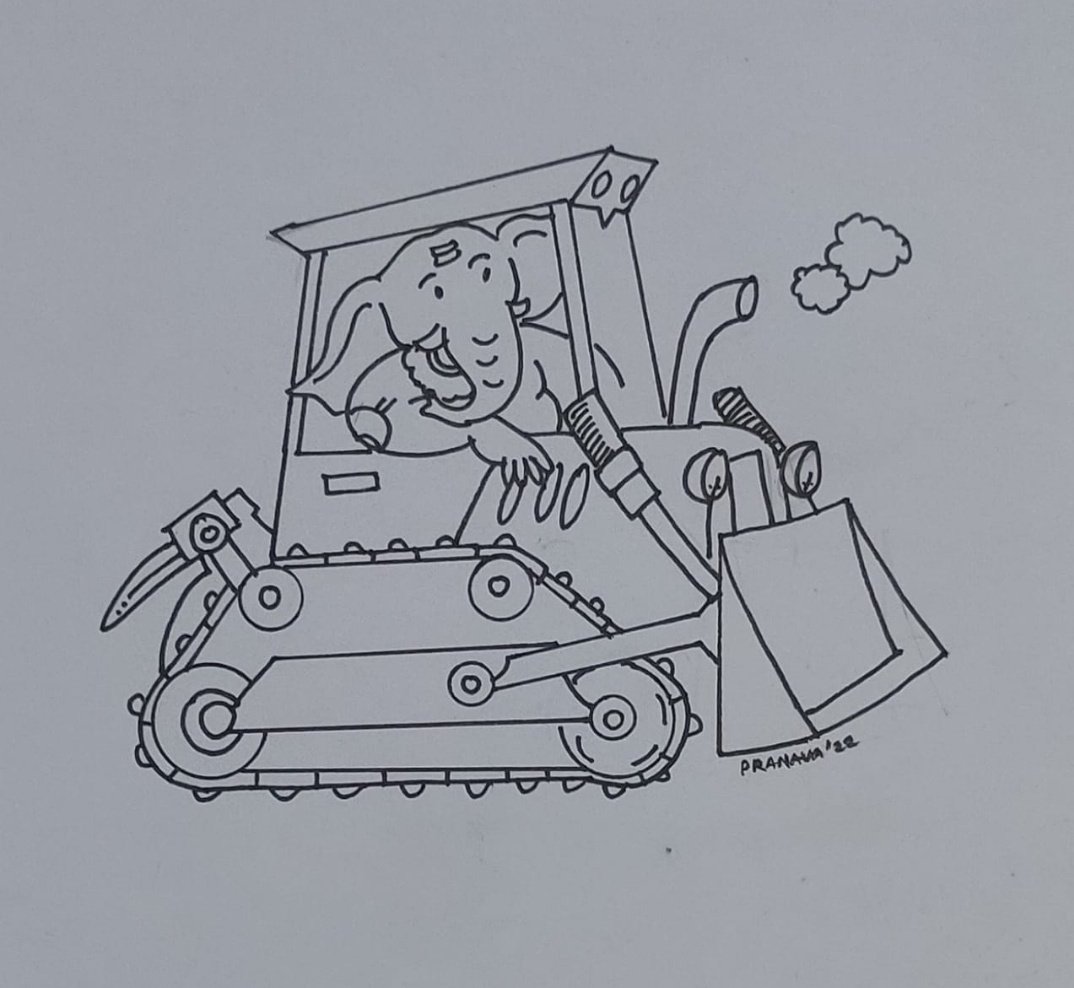 siddhantits's tweet photo. Ganpati ji chale leke buldozer yogi ji ko gift krne..
YOGI 2.0
Ek hi naara ek hi naam jai shri ram Jai shri ram🙏🙏🔱

Art by my brother in law Mr. Pranav prakash....

@BJP4India @KSaurabh_SW @myogiadityanath @narendramodi @ravibhadoria @swatantrabjp @youth4bjp @dr_pranava https://t.co/KWlwPwlr7l
