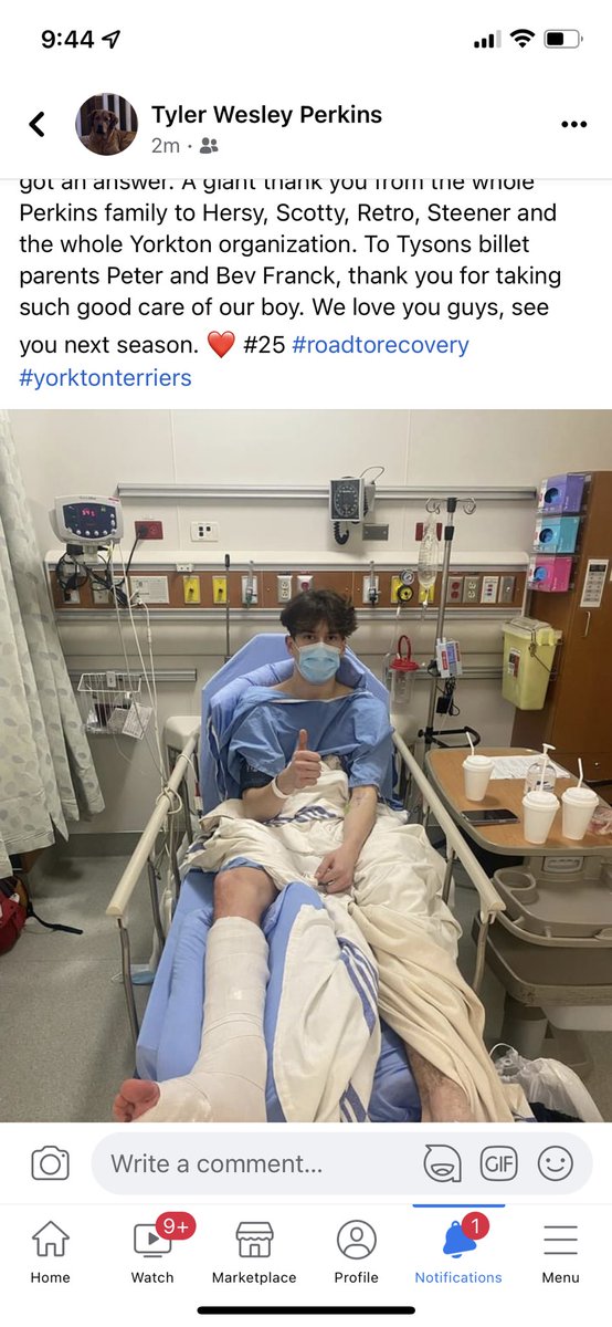 TylerWPerkins's tweet photo. @SJHLTerriers #thankyou #roadtorecovery https://t.co/8Btq3Wzzq7