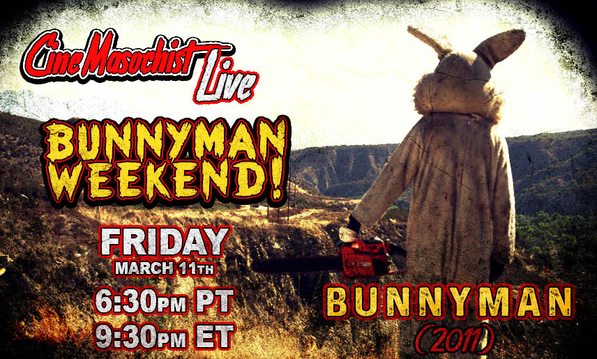 ZineMatica's tweet photo. This weekend on the CineMasochist LIVE... I'm gonna live up to the Masochist part of my name BECAUSE... I've decided to dedicate this weekend to the notorious BUNNYMAN Franchise! Starting Friday Night at 630pmPT 930pmET on https://t.co/3XRkfNLC05 https://t.co/LWGuSPP17B
