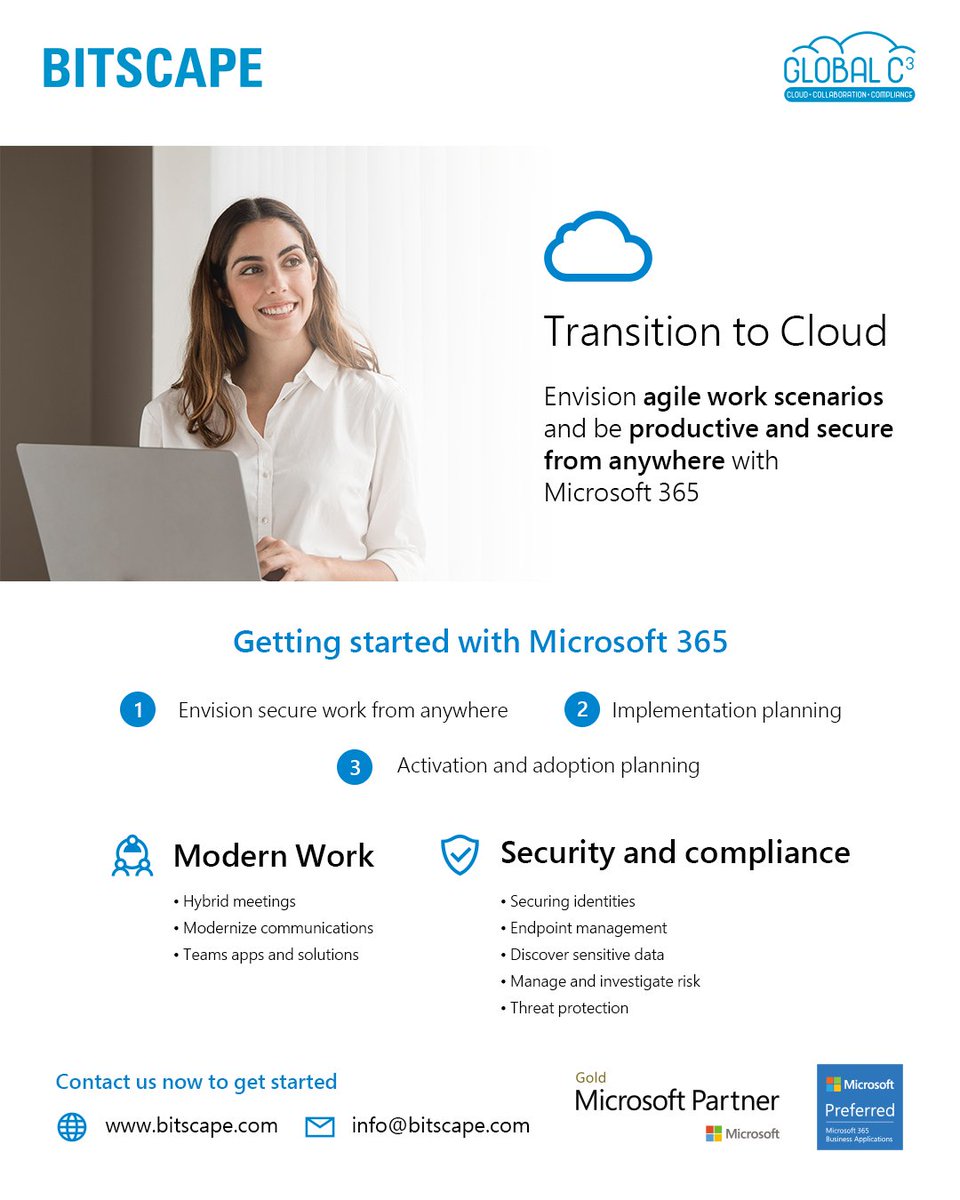 atQor_'s tweet image. Being high-end productivity with Microsoft 365 under your budget!!

Contact Us Now to Know How!!
info@bitscape.com
bitscape.com

#transitiontocloud #microsoft365 #m365 #microsoft #bitscape #globalc3