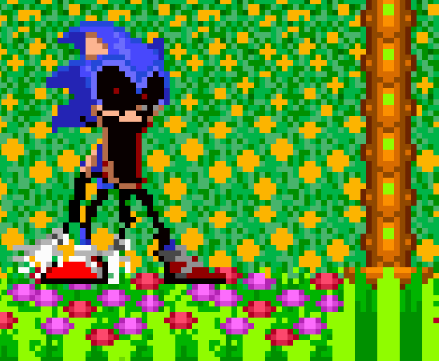 New notebook sonic sprite pixel art