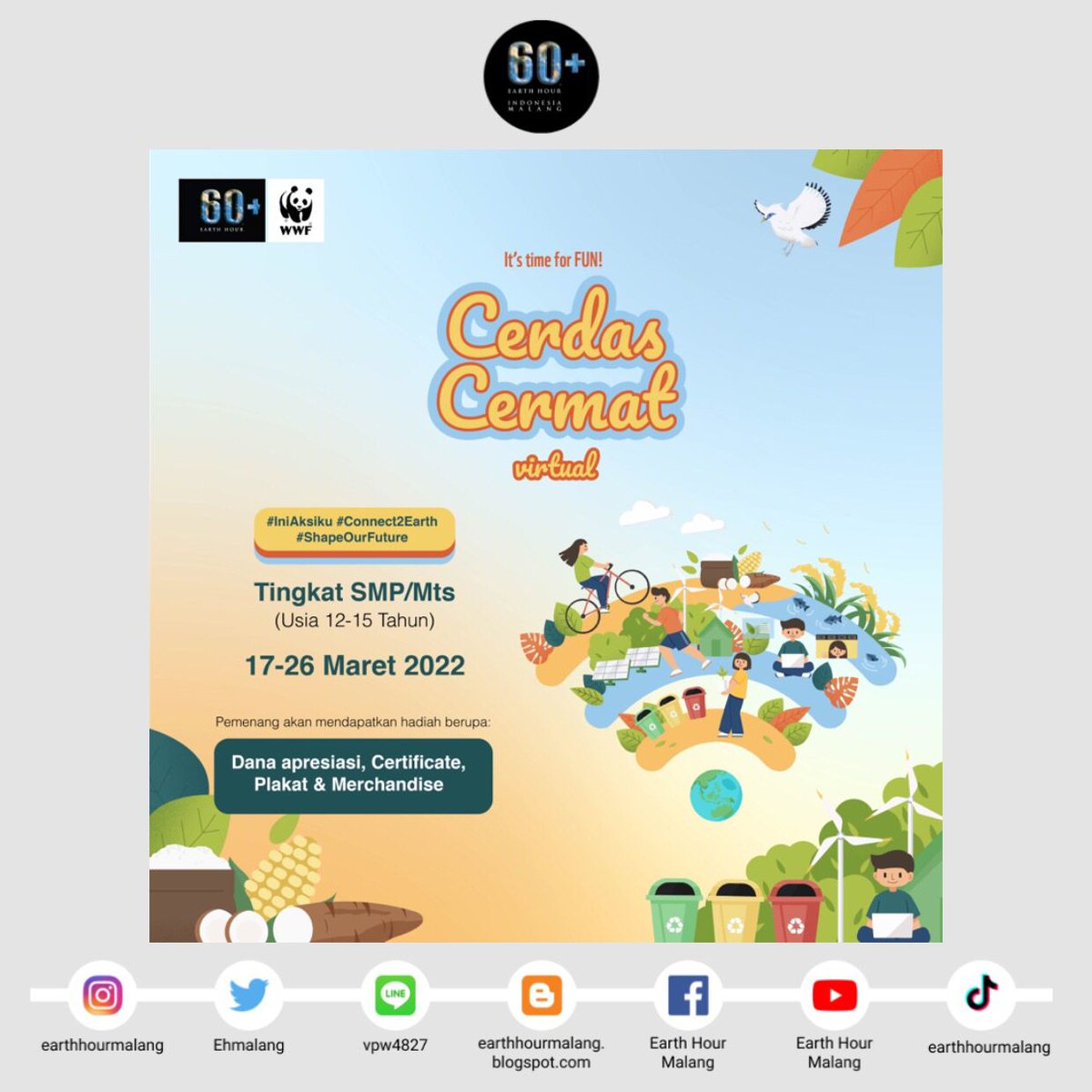 Earth Hour Malang tweet media