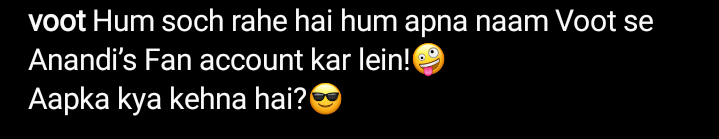 voot is biggest shivangian 😂🙌🏻