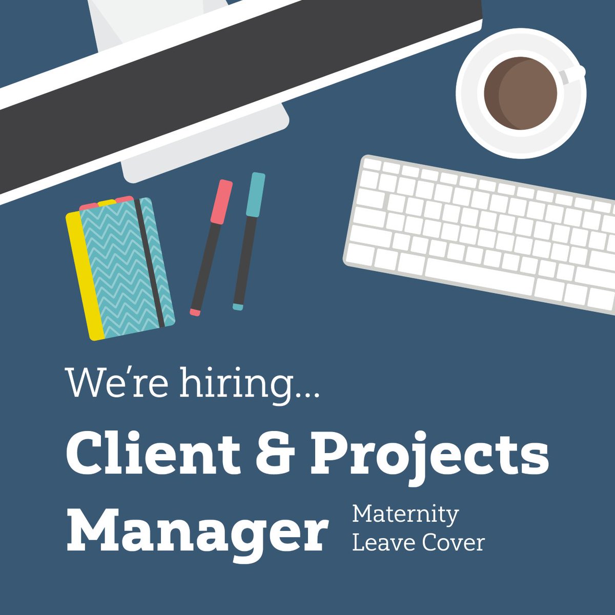 creativeclique's tweet photo. We are on the look out for a project manager! 👀

Flo is soon setting sail to have baby number 2, so we need a highly organised team player to come and step into her role on a maternity cover basis. 

https://t.co/YpL0q3hssx

#creativeclique #joinus #projectmanagement #matcover https://t.co/m8oeefU7JB