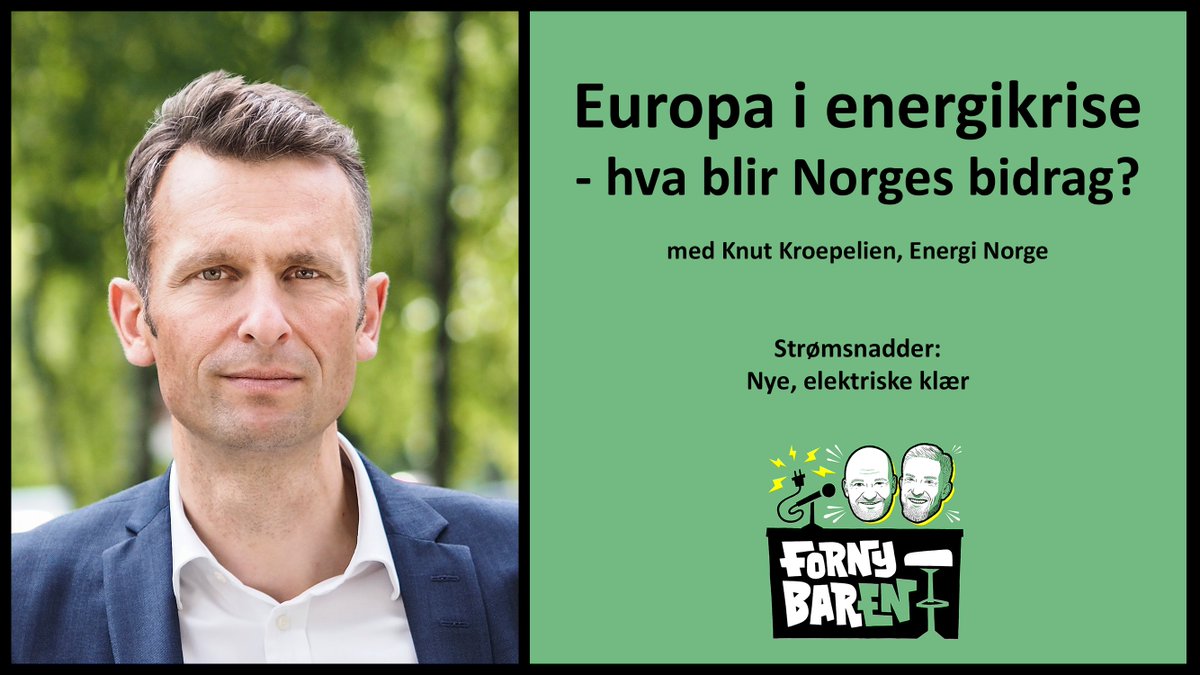 fornybaren's tweet photo. Hva betyr Russlands invasjon av Ukraina for Europas og Norges energipriser? Hva bør regjeringen gjøre for norske strømkunder og hvordan kan Norge bistå et Europa i energikrise? Hør praten med @EnergiNorge-sjef @KnutKroepelien i #ep92 av @fornybaren her 👇 https://t.co/F3rki7RS8n https://t.co/WksOTWSEdl