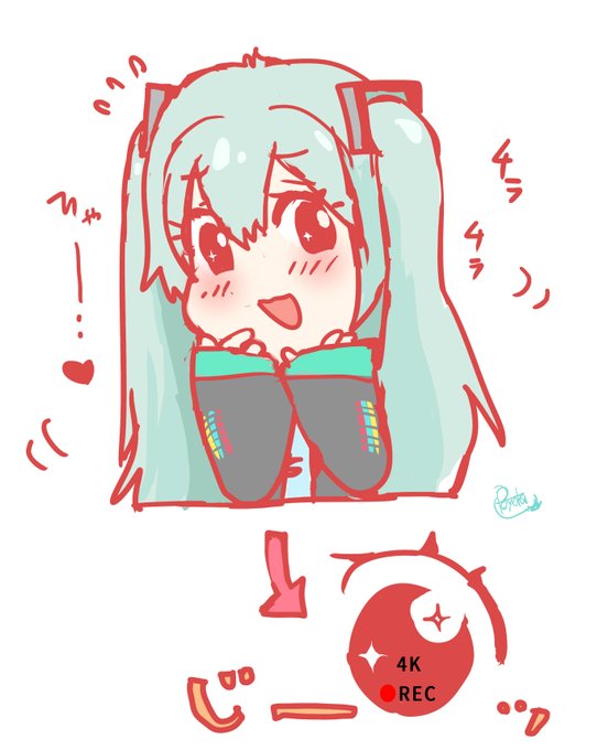 録画中のtwitterイラスト検索結果