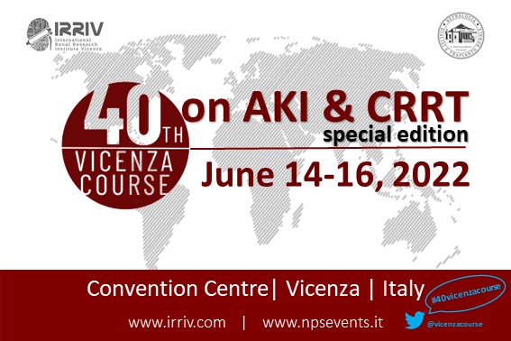 We are waiting the world at the Vicenza Course! Don’t miss the top-score meeting in Critical Care Nephrology #40vicenzacourse irriv.com/courses/events…