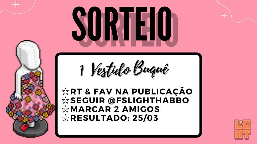 FsLightHabbo's tweet photo. 🌺 SORTEIO DE 1 VESTIDO BUQUÊ 🌸

Já está chegando no Habbo o Vestido Buquê, Segue as regras e participar do sorteio ⬇️

⚠️ Requisitos:

➡️ RT e FAV na publicação 🔃❤
➡️ Seguir a @FsLightHabbo
➡️ Marcar dois amigos 👥
➡️ Resultado: 25/03 

Boa sorte ❤ https://t.co/ALNICAUvse